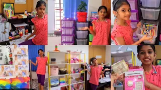 #TiyaKuttyയുടെ #TuitionRoom #MakeOverVideo #StationeryCollection #PurpleHouseലേക്കുള്ള BagPacking 😊