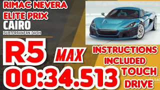 Asphalt 9 - RIMAC NEVERA Elite Prix Round 5 - 00:34.513 - Touchdrive Instructions