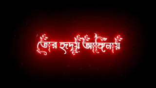 তোর হৃদয় আঙ্গিনায় থাকতে আমি চাই.....🥰💝 •~• Bangla song with lyrics