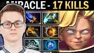 Invoker Dota Gameplay Miracle with 17 Kills and Shivas