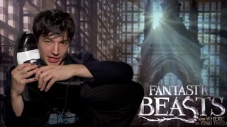 Ezra Miller's shoes have a Harry Potter hint!