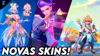 REAGINDO AS NOVAS SKINS DO MOBILE LEGENDS!!