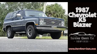 1987 Chevrolet K5 Blazer Silverado Low Mileage 4x4 for sale Survivor Classic Cars