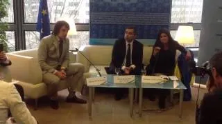 Press conference with Ruslana and Henri Malosse in Brussels / Прес-конференція з Русланою