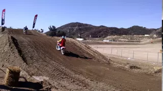 daddy riding the 150 at glen helen