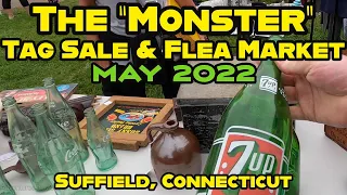 The "Monster" Tag Sale & Flea Market at Hilltop Farm, May 2022. Suffield, Connecticut.