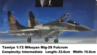 Tamiya 1:72 Mikoyan Mig-29 Fulcrum Kit Review