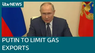 Putin to stop gas exports to 'unfriendly' nations unless they pay in Russian rubles | ITV News