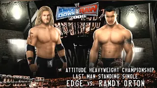 SMACKDOWN VS RAW 2008 XBOX 360 GAMEPLAY- EDGE VS RANDY ORTON LAST MAN STANDING!! (FULL HD)