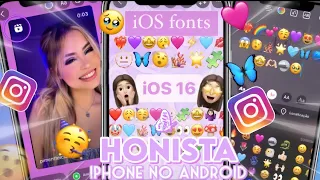 HONISTA ATUALIZADO! 🥳 EMOJIS + FONTE IOS + BORDAS CURVADAS | INSTAGRAM ESTILO IPHONE NO ANDROID 2024