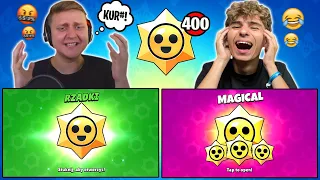 SPRANKOWAŁEM DAMIANA w WIELKIEJ BITWIE na OTWIERANIE x400 STARR DROPÓW w BRAWL STARS😂