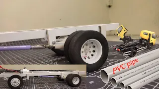 I made wheels from PVC pipes, and rubber tires from sponges, RC cars, trucks