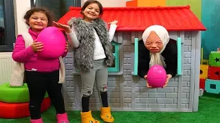 Şaşırtıcı Yumurta! Grandma Kids Pretend Play In Real Life Surprise Eggs with toys Funny Kids Video