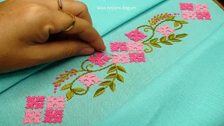 Elegant Sindhi Embroidery, Add a Traditional Touch to Your Dress Border