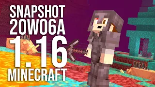 NETHER UPDATE SNAPSHOT 20w06a: Netherite, Ancient Debris, Hoglins, and more!