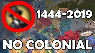 EU4: No Colonial 1444-2019 Timelapse AI Only