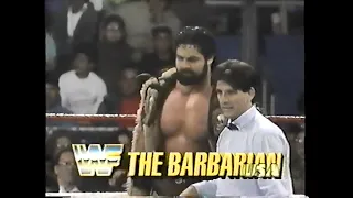 Barbarian vs The Berzerker   Prime Time Jan 6th, 1992