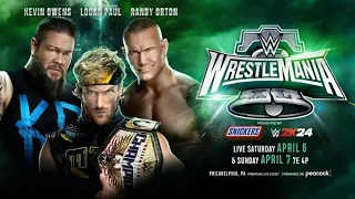 WWE 2K24 - WRESTLEMANIA 40 Triple Threat Match Kevin Owens VS Randy Orton VS Logan Paul