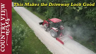 Using a Land Plane to Maintain our Gravel Driveway.  I tried using the Rippers and Failed.