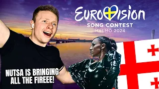 FIRST REACTION TO GEORGIA EUROVISION 2024 (Nutsa Buzaladze - Firefighter)