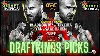 UFC 267 Draftkings Picks & Predictions | Blachowicz vs Glover Teixeira