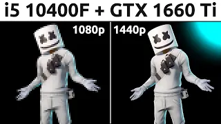 GTX 1660 Ti 6GB + Core i5 10400F : Test in 8 Games (1080p vs 1440p)