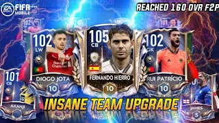 Best F2P 160 Ovr squad - Upgrading to 105 Ovr - Insane team upgrade + Packopenings |FIFA Mobile 21