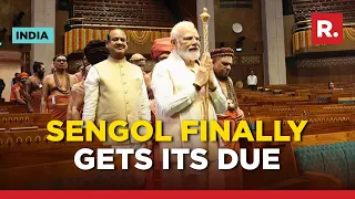Watch: The Moment PM Modi Installs Sacred 'Sengol' In New Parliament