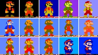Evolution of Mario's Sprites in Super Mario Bros. 1