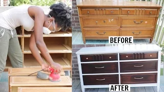 DIY | FURNITURE MAKEOVER: Dresser Transformation!!!!