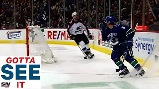 GOTTA SEE IT: Elias Pettersson & Brock Boeser Channel Sedin Twins With Insane Bank-pass Play