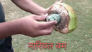 Big sutli bomb vs green coconut || Experiment in xplosive xperiment ||