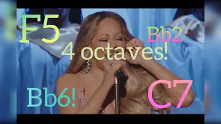 Mariah Carey Vocal Range Showcase (2022 Vocals): Bb2-F5-C7