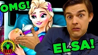 FREAKY FROZEN Games with Anna and Elsa!