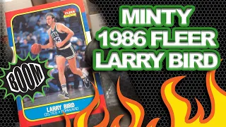 Opening Raw 1986 Fleer Basketball Larry Bird from Ebay & Sending to PSA for Grading