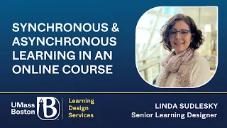 Synchronous & Asynchronous Learning in an Online Course