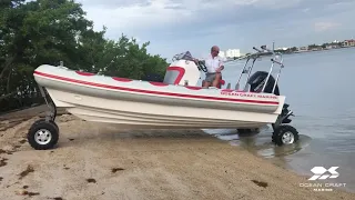 How to launch the OCM AMP boat from the beach into the water