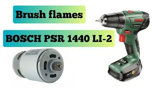 Brush smoke and flames, BOSCH PSR 1440 LI-2
