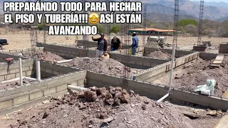 PREPARÁNDONOS PARA HECHAR EL PISO🤩PONIENDO LA TUBERÍA😎