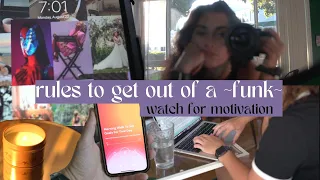 ways to get out of a funk & find motivation / tips and tricks | Jenna Larson