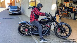 Harley-Davidson Breakout first Ride after Customizing (El Shawish from Germany)