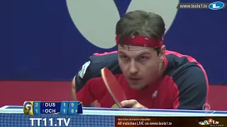 Hugo Calderano vs Timo Boll   Semifinal 2   Champions League 2017 2018