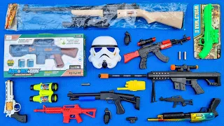 Collecting Sniper Rifles and AK47 Guns, Shotgun Star Wars M16 Cowboy Pistol Bubble Gun HK-G36 Gun