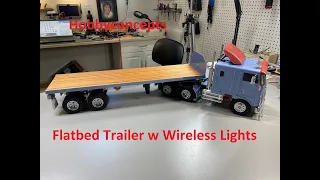1/14 Tamiya Flatbed Trailer Build w Wireless Lights - Globe Liner