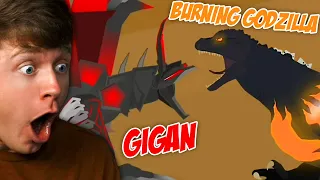 Reacting to BURNING GODZILLA vs GIGAN! (Amazing)