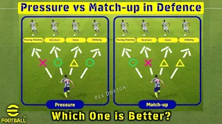 Match-up vs Pressure | Pro Defending Tips | eFootball 2022 Mobile