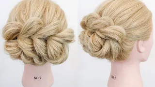 How To Pull through Braid Updo - Easy Braided Updo For Complete Beginners NO BRAIDING - Wedding Updo