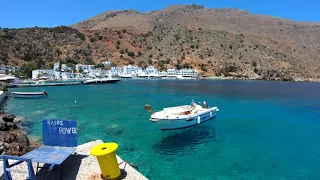 Loutro Tour and Beach Walk - Crete, Greece (July 2021)