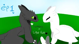 Toothless x light fury ep1(short, lazy, and old