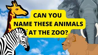 CAN YOU NAME THESE ZOO ANIMALS? 🐵🦁 | FUN QUIZ FOR KIDS + TODDLERS